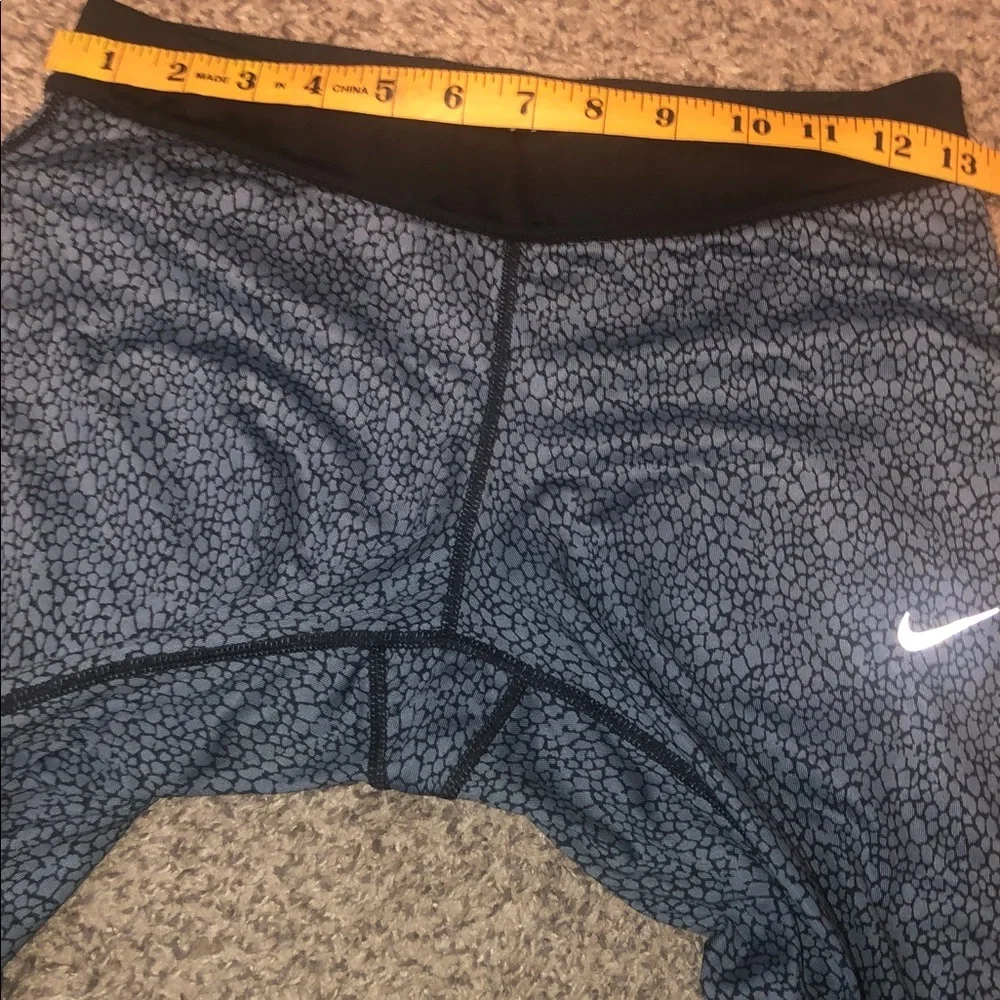 Nike Dri Fit Womens Relay Printed Crop Running Tight Leggings Medium 645612